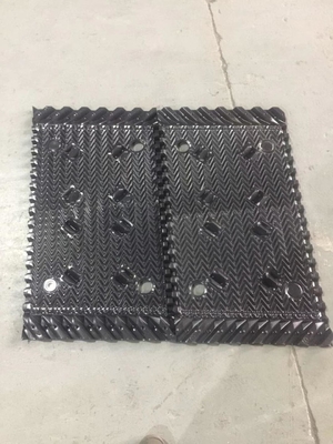توزيع الماء الساخن برج التبريد مواد الملء عبر وسائط التدفق المتقاطع PVC الانجراف المزيل