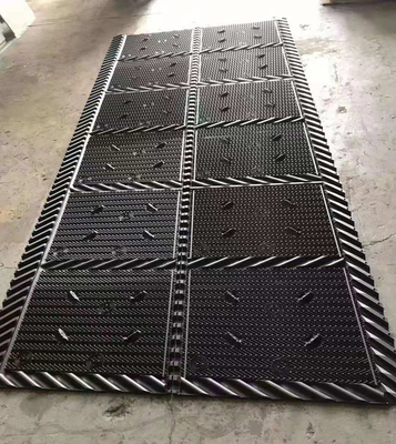 برج التبريد الأسود حشو تبريد برج طَرد PVC حشو 810mm